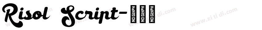 Risol Script字体转换